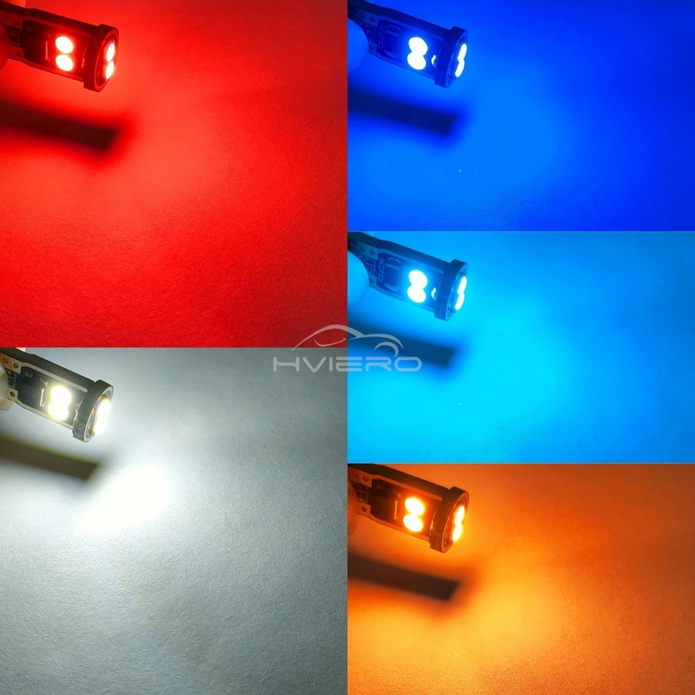 2/4/10PCS Auto Reading Lamp Super Bright T10 W5W LED Bulb Canbus Car Interior Dome Door Glove Box Trunk License Plate Light 6SMD - Image 2