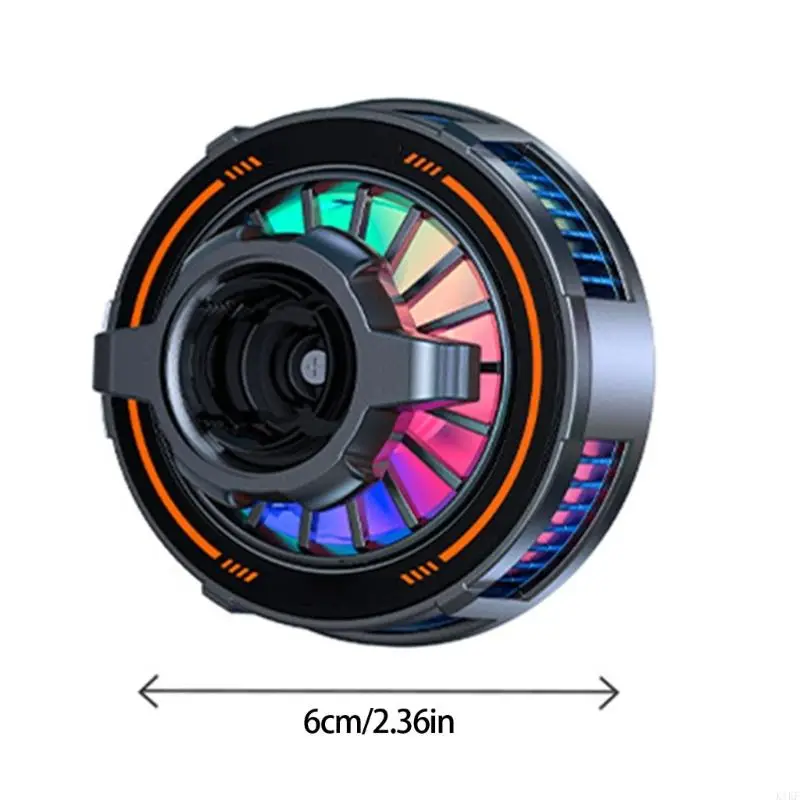 Phone Coolers with 3 Speed Type Lights 17mm Ball Head Universal Mount for Car Dashboards Phone Stands Use K1KF