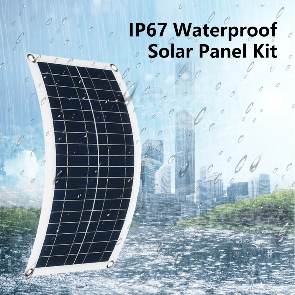 1000W 12V Solar Panel with 100A Controller for Phone RV Car MP3 PAD Charger Outdoor Battery Supply Solar Panel for Camping