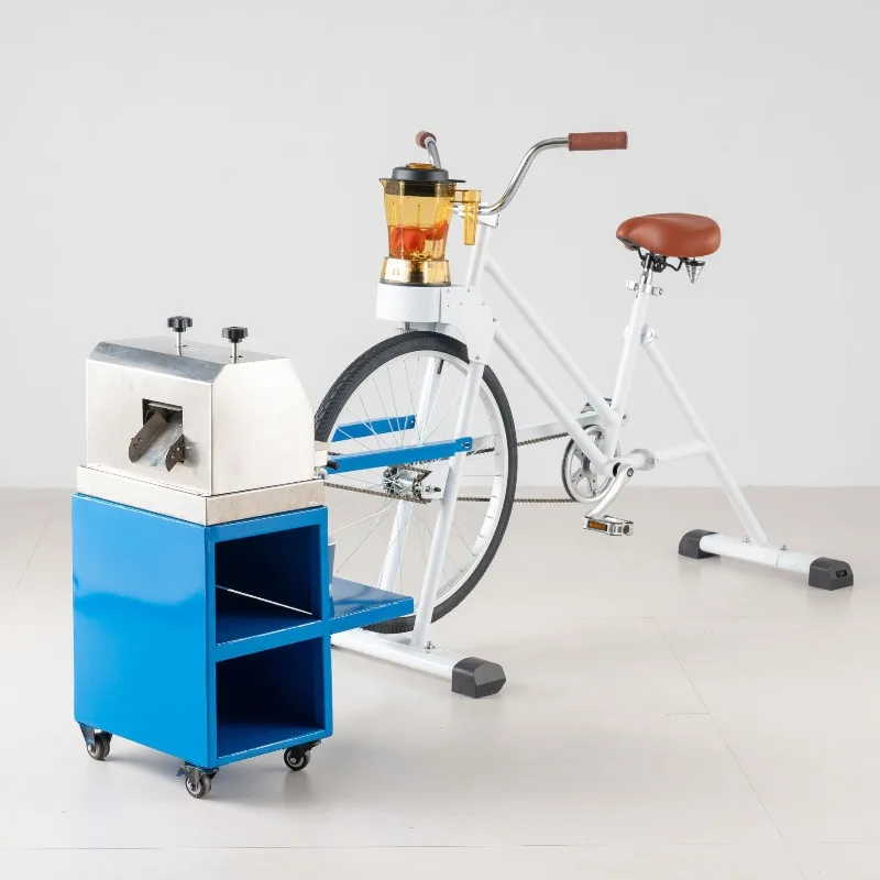 

Cane Juicing Bicycle, Outdoor Juice Mixer Bicycle Human Pedal Juicer
