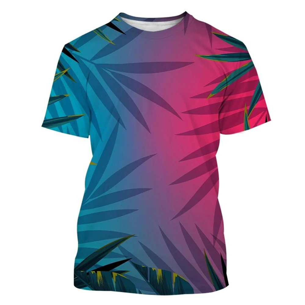 Beach Palm Tree Casual 3D Printing T-shirt Hawaii Men and Women Fashion Funny Hip-hop Cool T-shirt