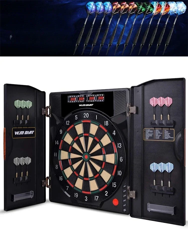 Professional competition soft electronic scoring dart board set home bar entertainment target chassis door