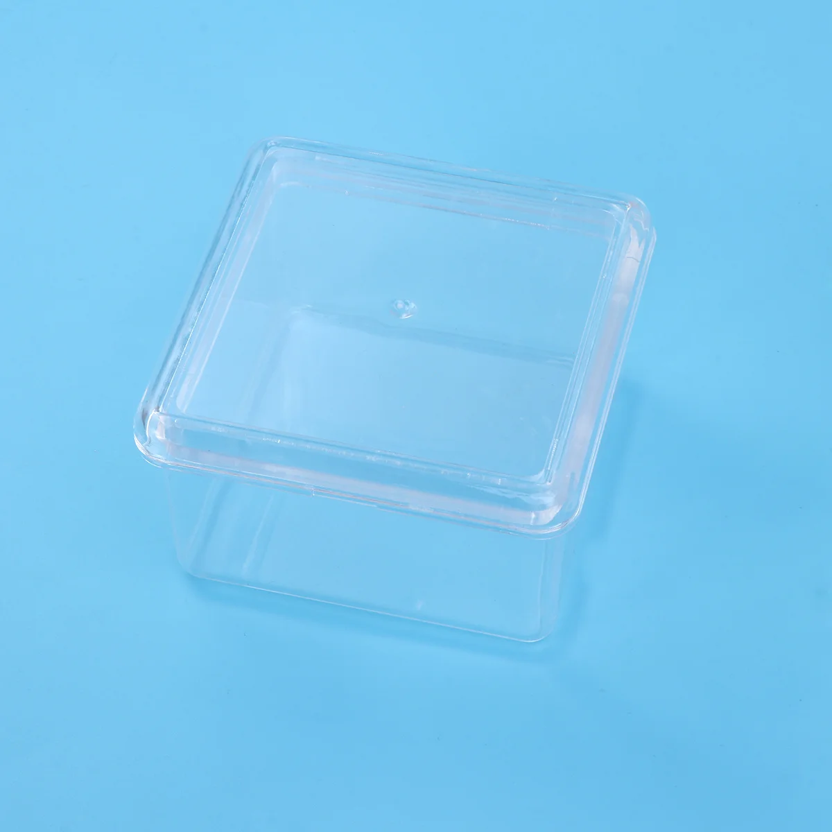 Caja organizadora de maquillaje de acrílico transparente, estuche de almacenamiento transparente para lápiz labial, Perfume, cosméticos, 9x9cm