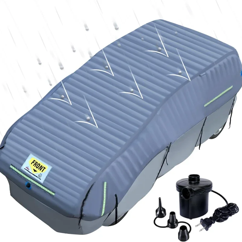 High Quality Inflatable Foldable Padded Car Cover Hail Protection Shelter Proof Car Cover Tent