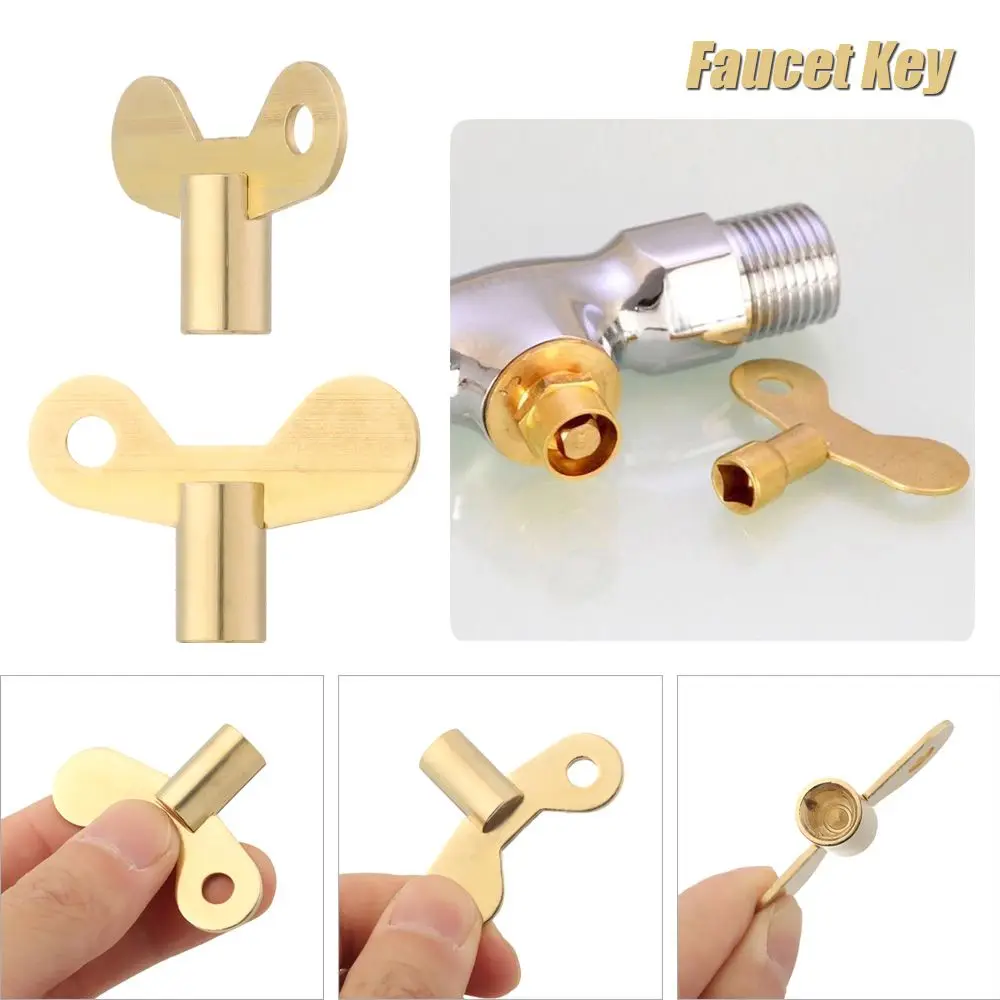 Switch Use Solid Water Tap Outdoor Bleeding Key Faucet Key Radiator Plumbing Bleed Venting Air Valve