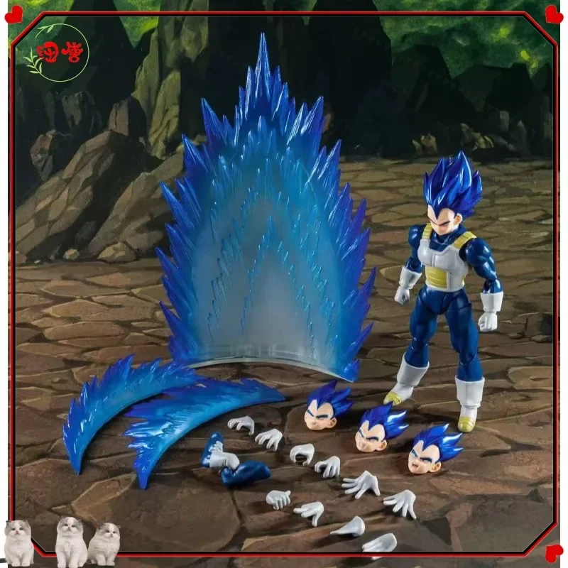 재고 있음 24 시간 이내에 배송 Dragon Ball Demon Fit DF SHF Cyan Vegeta 슈퍼 사이어인 애니메이션 액션 피규어 장난감 모델 선물