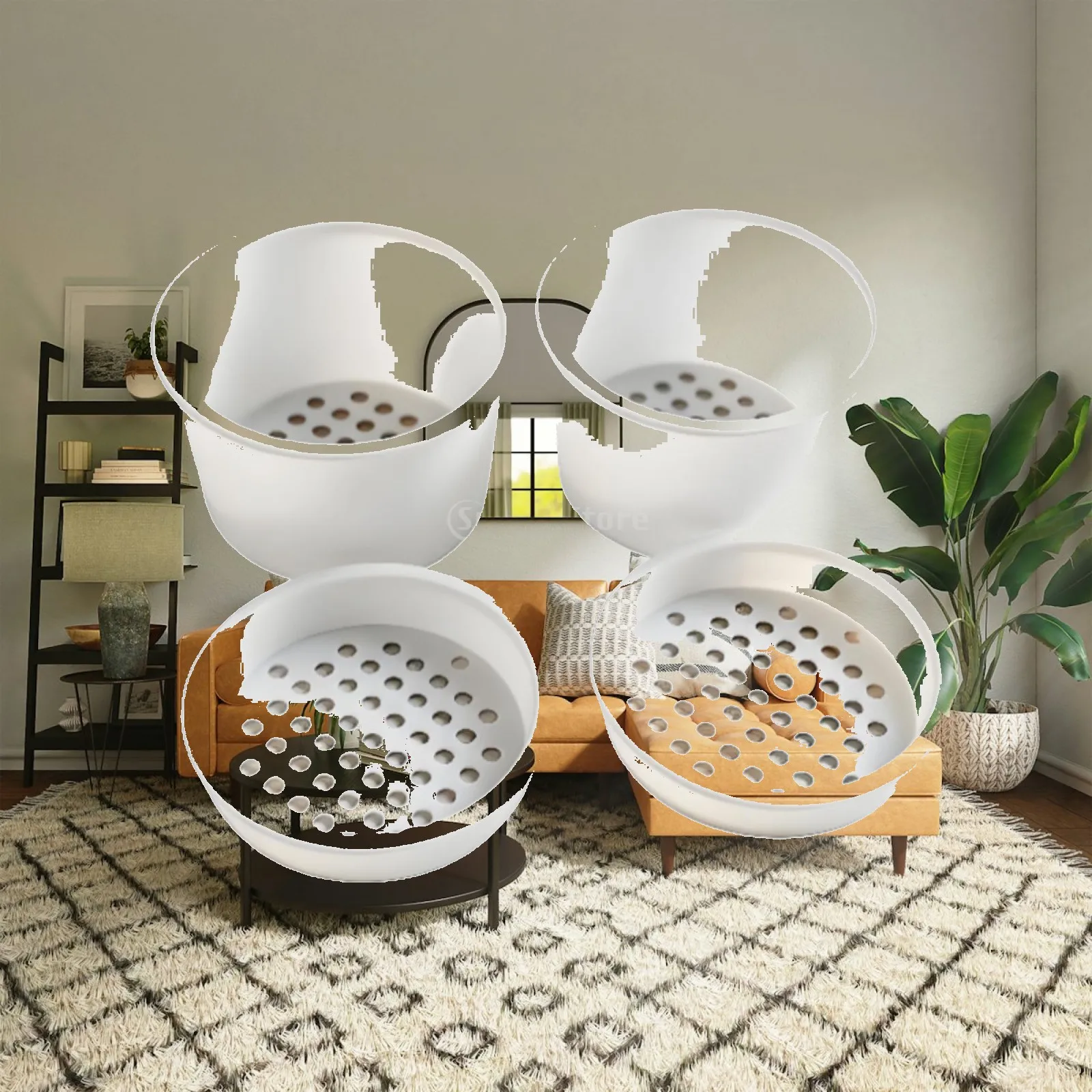 Hydroponic Germination Tray with Drainage Holes for Soilless Sprout Growing for Home Garden Use