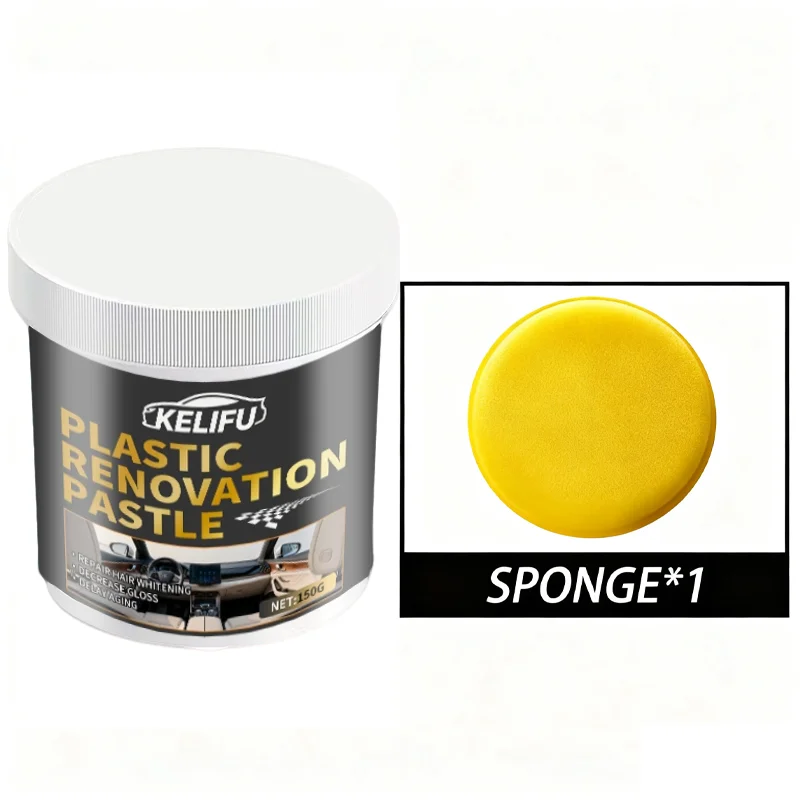 Restaurador de plástico e borracha para carro - Removedor de arranhões com brilho preto para acabamento, pneus e interiores - Detalhamento de carro antienvelhecimento indispensável