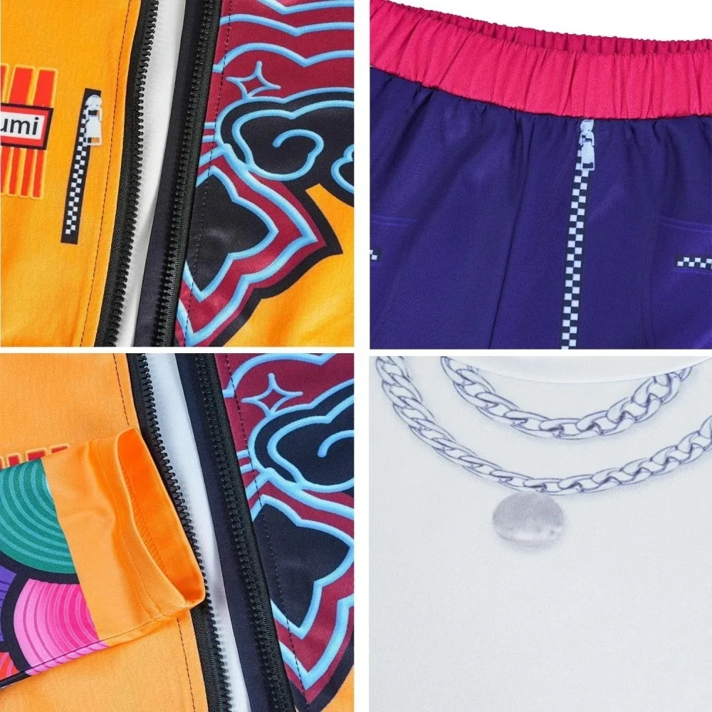 أزياء الهالوين للأطفال زوي ميرا رومي التأثيرية كرنفال ، K-Pop Hunters Girl Group Idol لعب الأدوار واللباس البدلة