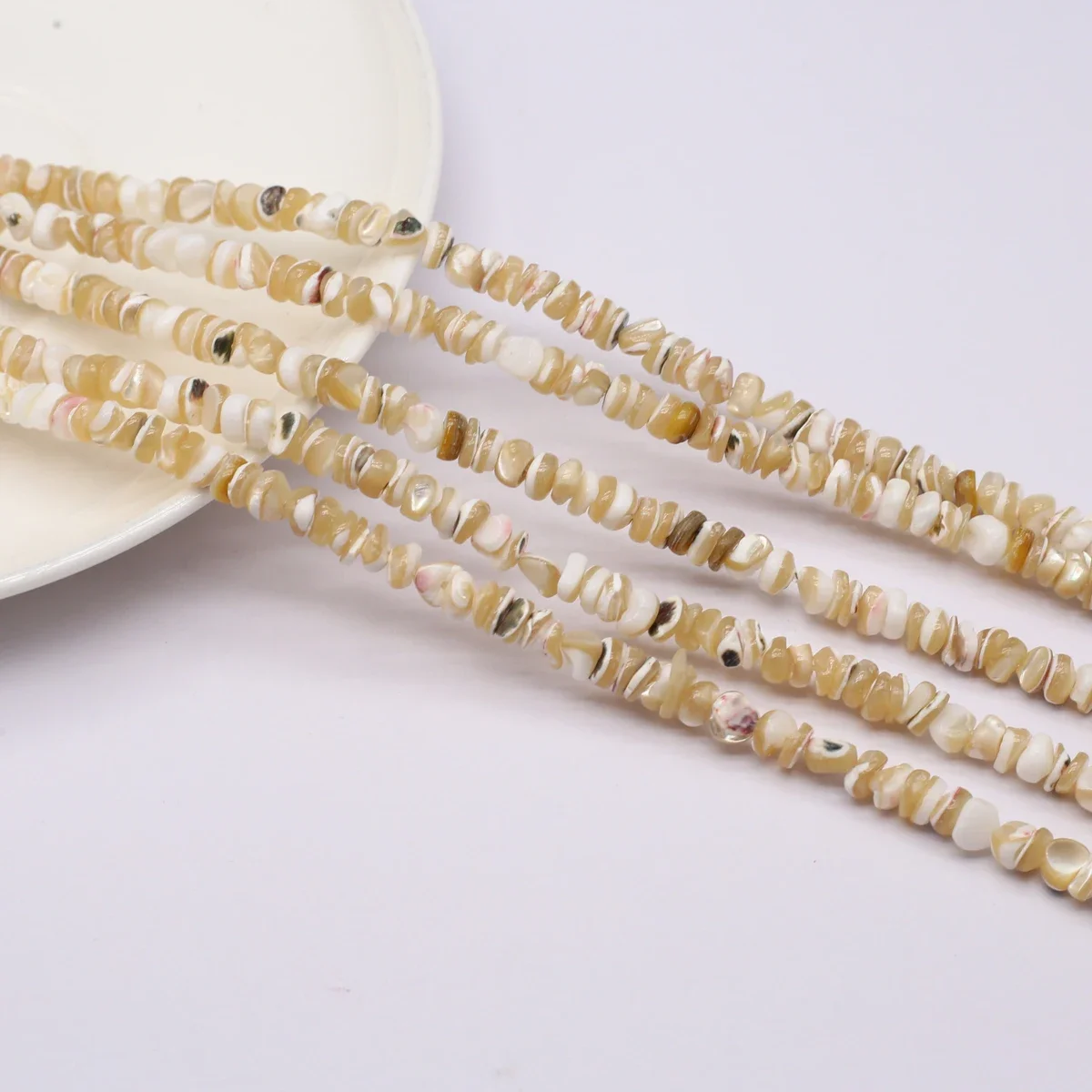 

5-6mm Khaki Chips Shell Irregular Natural Freshwater Bead Exquisite Women Jewelry Making DIY Necklace Bracelet Earring Accessory