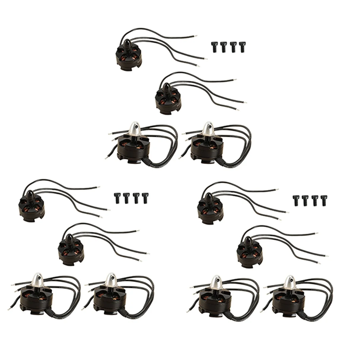 

12Pcs MT2204 2204 2300KV Brushless Motor CW / CCW for Mini 200 210 230 250MM Quadcopter FPV