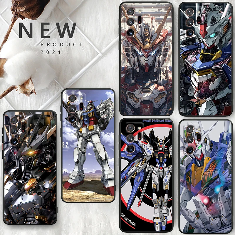 MOBILE SUIT GUNDAM For Samsung A55 A35 A25 A15 A14 A73 A53 A13 A05S A03S A02S A71 A52 A32 Black Soft Phone Case