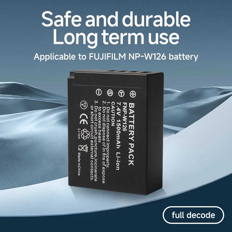 1500mAh NP-W126 NP-W126 Camera Batterij voor Fuji XT1 XE2 XA1 XM1 XE1 XPro1 HS50 HS35