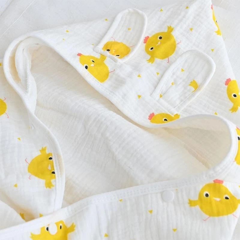 

Банное полотенце с капюшоном для маленьких детей, накидка, банный халат с мультяшным принтом, одеяло, мягкий хлопковый плащ, для