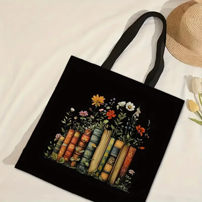 

2026 Book Canvas Tote Bag for Women Shoulder Bags Aesthetic Graphic Eco Large-capacity versatile and fashionable