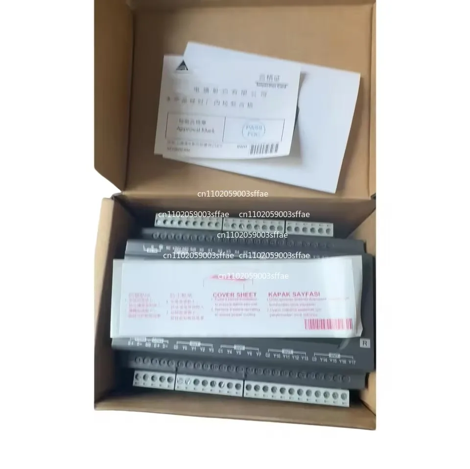 24V input/output, fully functional, tested OK PLC model DVP32ES200T, 16DI/16DO,