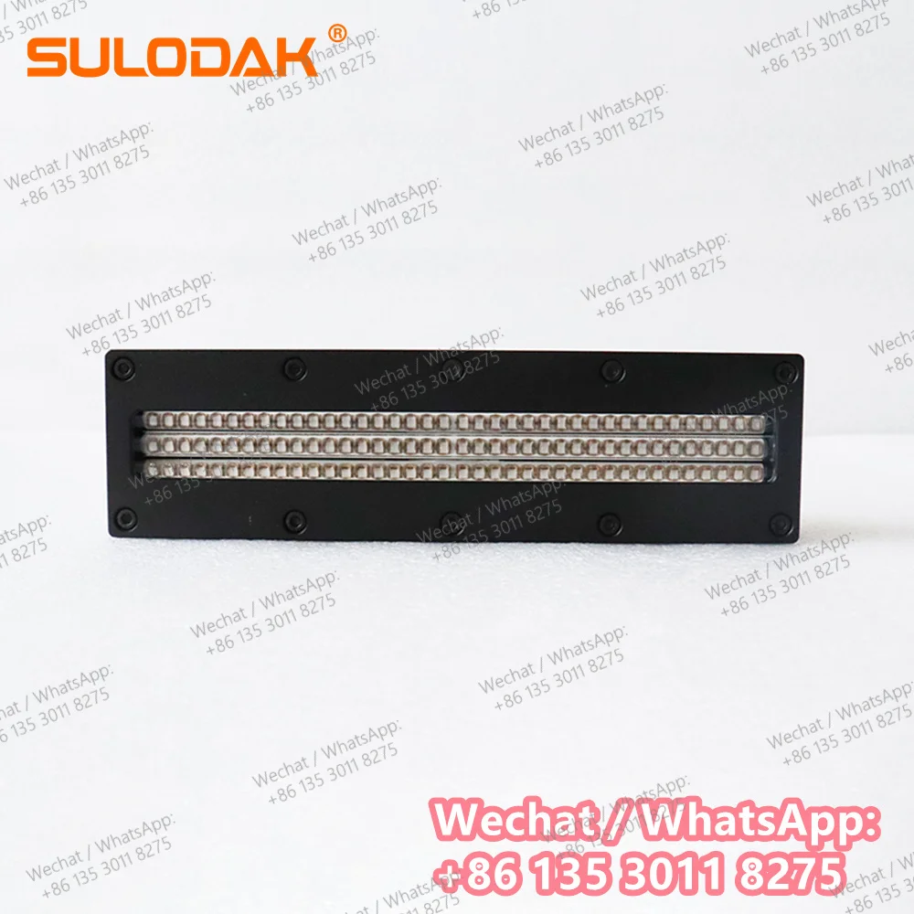 

395nm Ink CMYKW UV LED Curing Lamp Water Cooling System 160*20mm Konica 1054i Toshba Ce4m Ricoh G5N Gual Heads Printing Machine