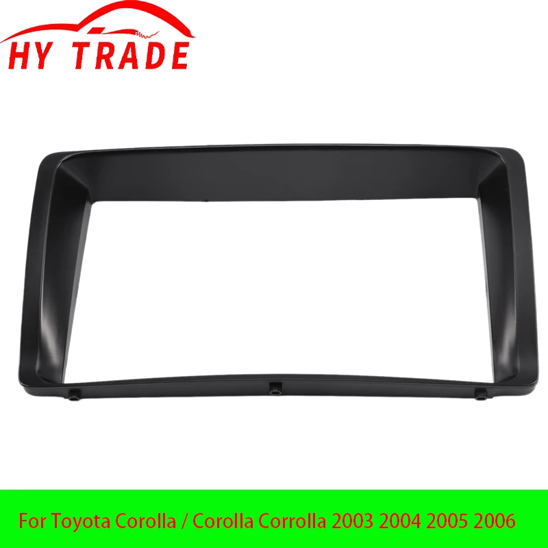 

Двойная 2Din автомобильная радиорамка 178x100 мм для Toyota Corolla 2003-2006, стерео DVD-плеер, установка объемной панели, комплект отделки