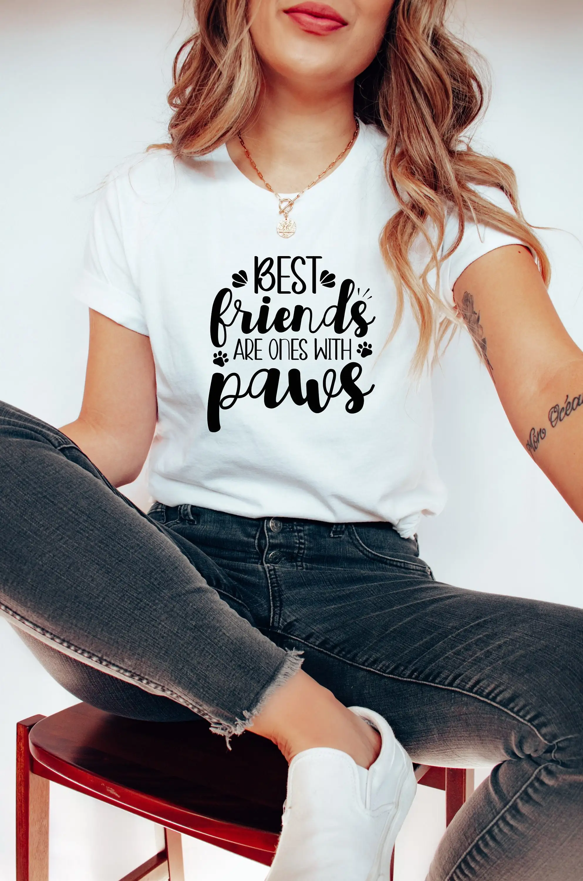 Funny Dog T Shirt Owner For Lover Best Friends Are Ones With Paws New Person