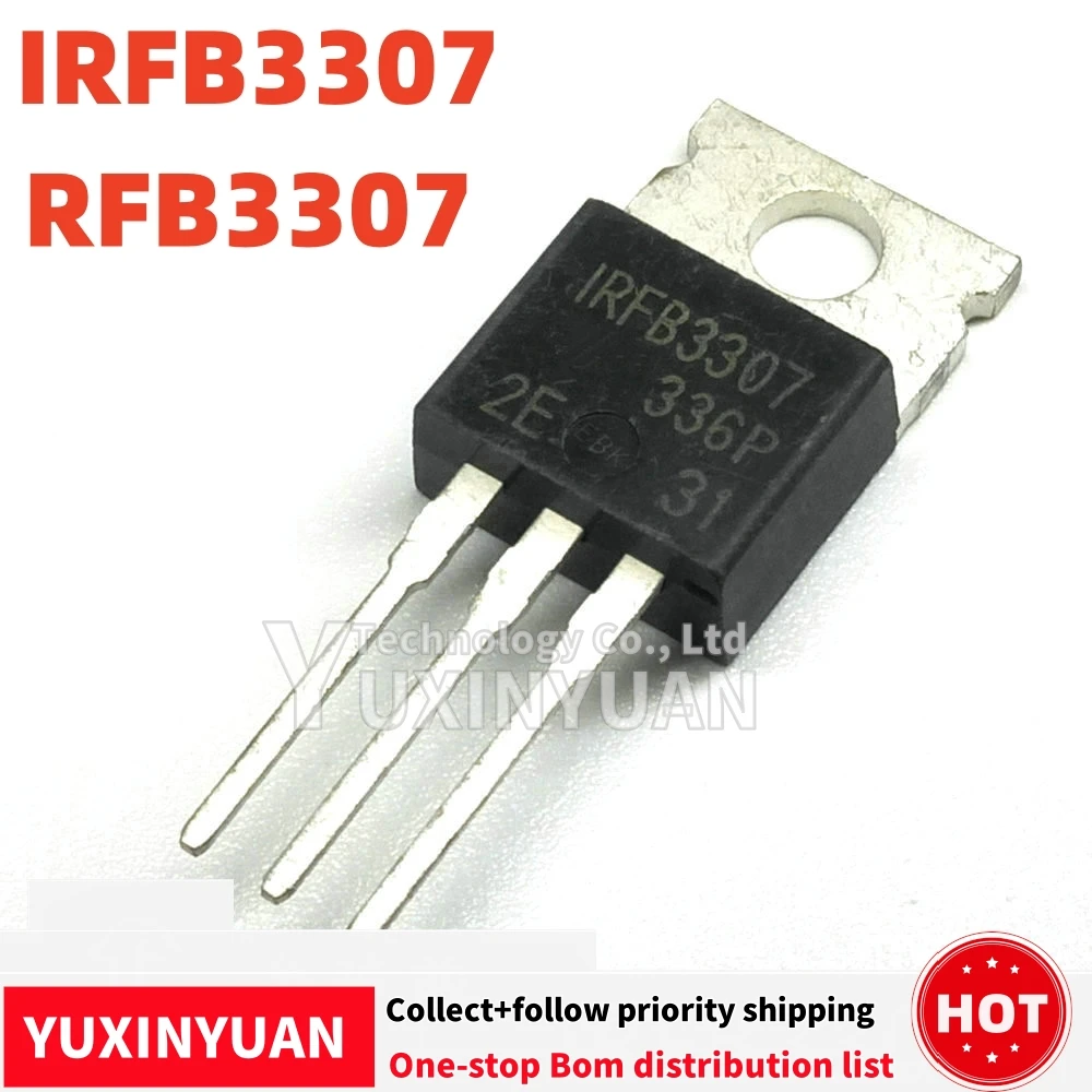 10PCS/LOT IRFB3307  RFB3307  FB3307  B3307  3307  TO220 YUXINYUAN