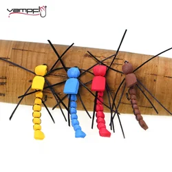 Vampfly 6/8pcs 12# Foam Body Crane Fly Long Legs Daddy Flies Dry Fly Artificial Insect Fly Bass Trout Fishing Lure Baits