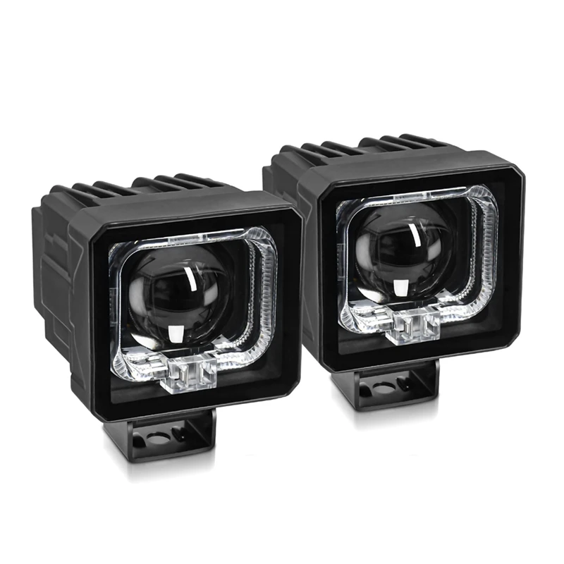 3 Inch LED Pod Lights Off Road Driving Lights Spotlight Fog Lights Square LED Work Light For Truck SUV ATV UTV 2PCS