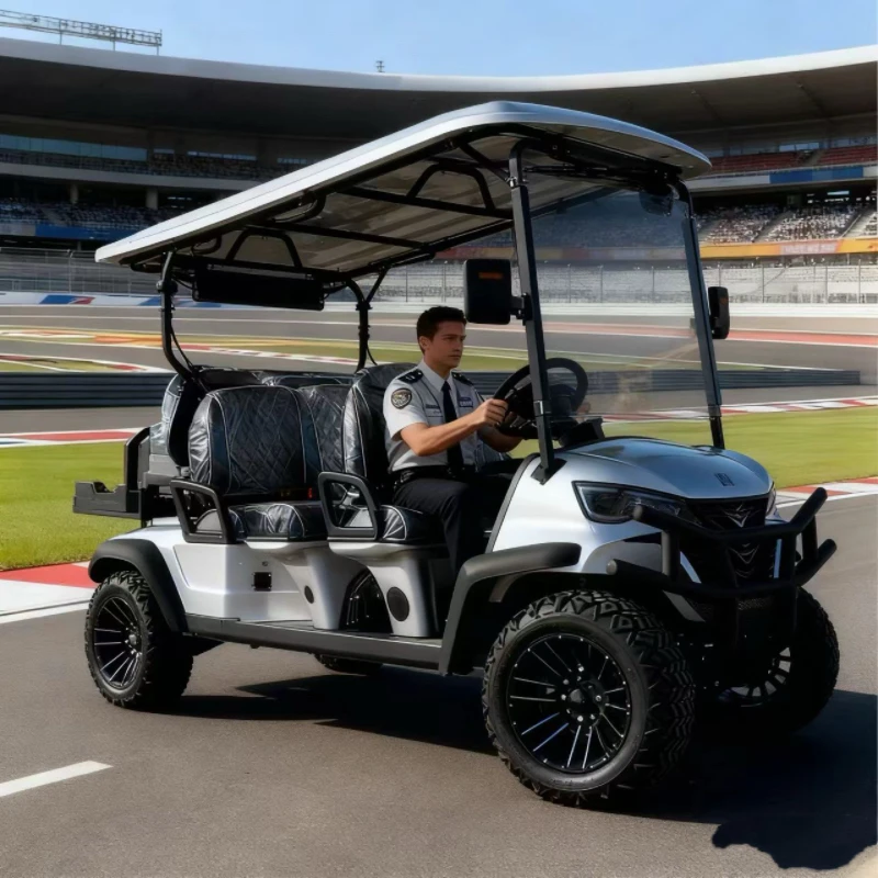 الاقتصاد 2/4/6/8 مقعد 4WD عربة جولف كهربائية 48 فولت 5000 واط محرك واحد متعدد الألوان المتاحة عالية التكلفة الأداء عربة جولف