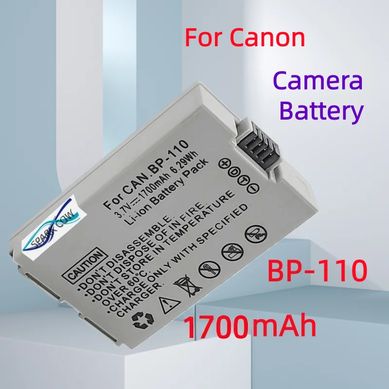

Аккумулятор или зарядное устройство 1700 мАч BP-110 для камеры Canon LEGRIA HF R26 R28 R206 R27 R205 R206 R21 R200 R20
