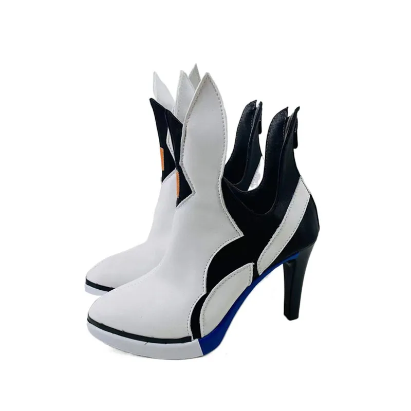 لعبة هونكاي تأثير 3rd أحذية قصيرة بيضاء ، برونيا Zaychik أحذية تأثيري ، زي الدعامة ، هالوين والكريسماس الأحذية