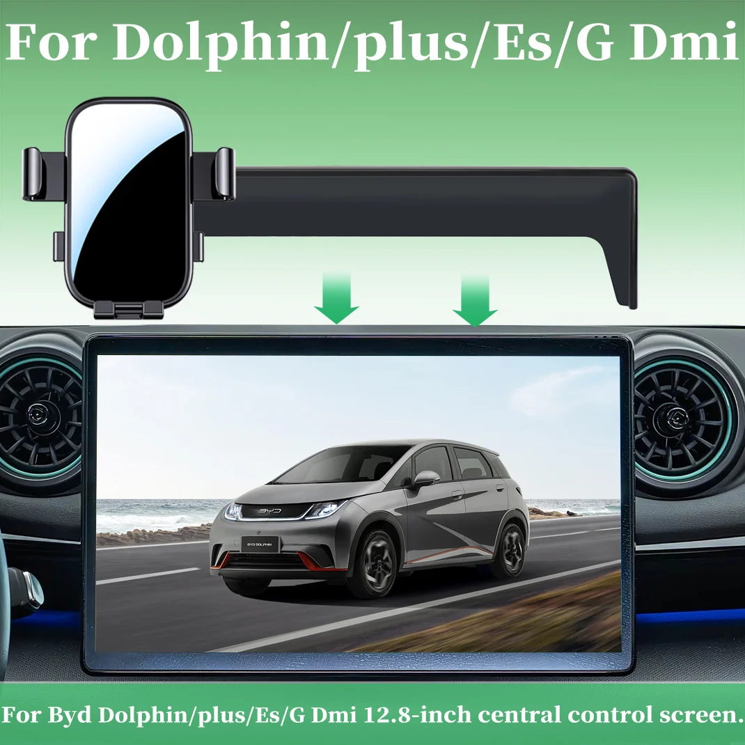Suporte de Celular para Carro Personalizado LHD BYD Dolphin Plus ES G Dm-I, Base Grande de Montagem com Ajuste Preciso para Tela de 32,51 cm,