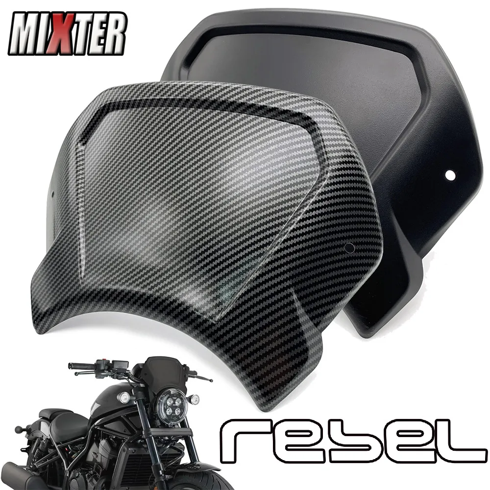 Motorcycle Accessories ABS Cafe Sports Frontal Plate WindScreen Windshield Deflector For HONDA CMX 1100 CMX1100 REBEL 2021-2022