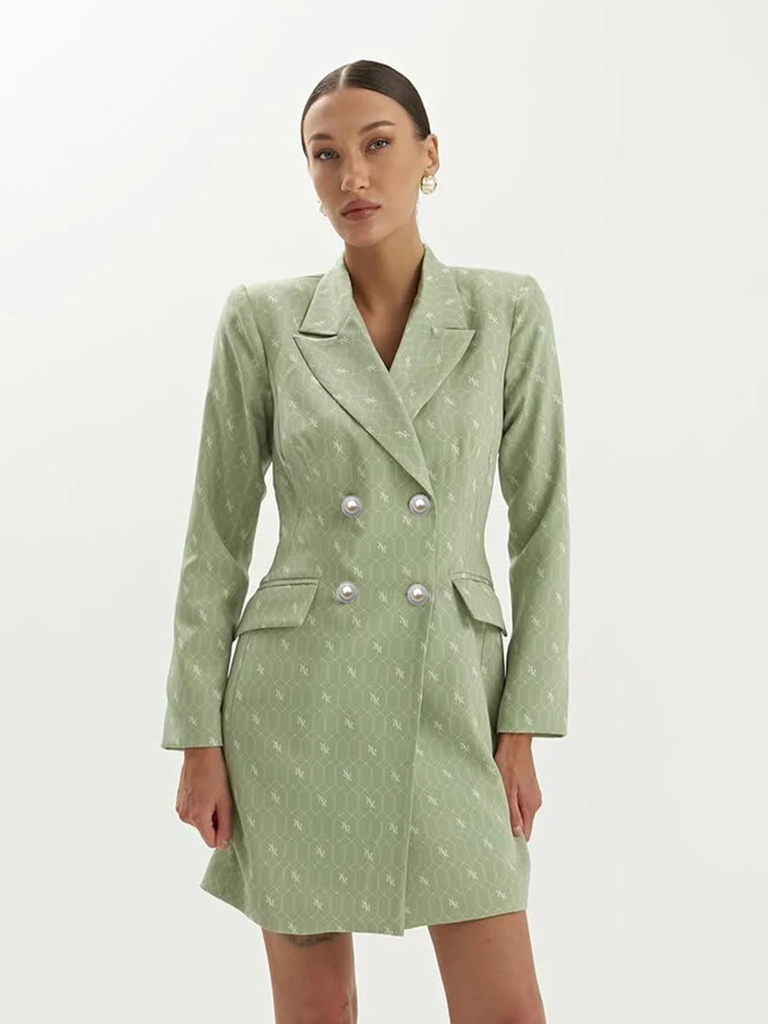 

Marthaqiqi Fashion Women Nightwear Long Sleeve Nightgowns Sexy Turn-Down Collar Sleepwear Slim Mini Dress Winter Ladies Pajamas