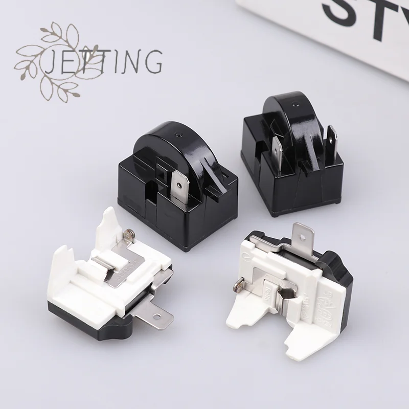 Hot Refrigerator Compressor PTC Start Relay Refrigerator Starter Overload Protector 1/2 Pin 15 Ohm 1/6H Replacement Protector