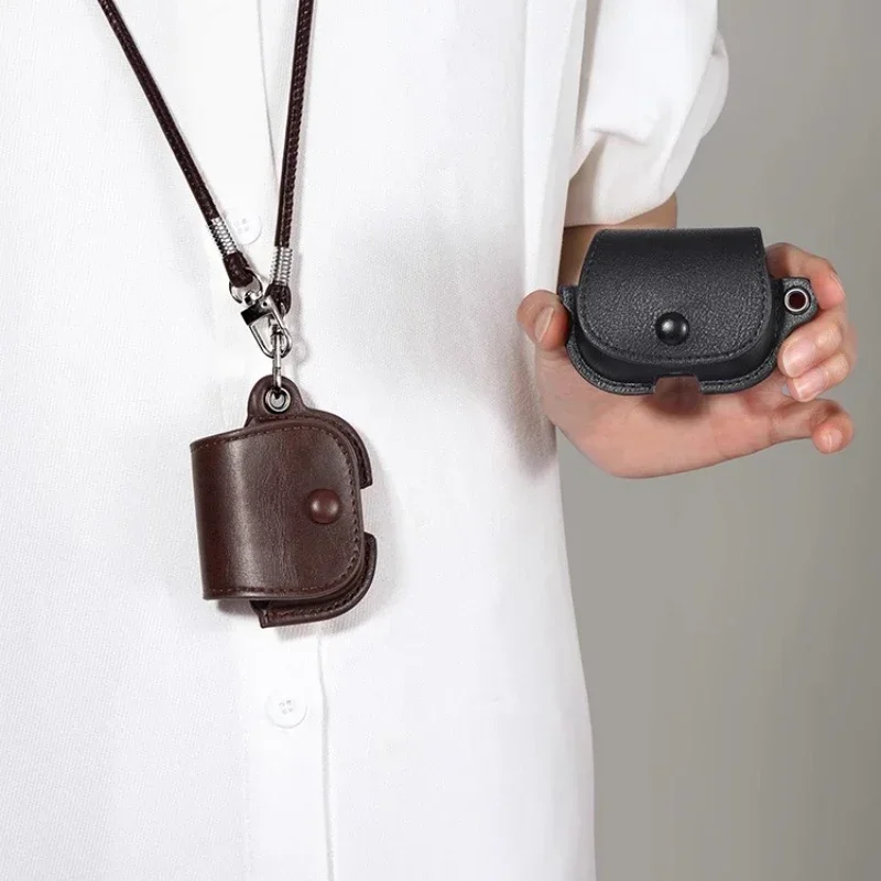 Luxury Shockproof PU Leather Wireless Earphone Cover Case Fit for Airpods 1/2/3 Pro 1/2 Generation Protection Sheath Classical