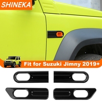 SHINEKA Car Front Fender Turn Signal Lights Decoration Cover for Suzuki Jimny 2019 2020 2021 2022 2023 Up Exterior Accessories