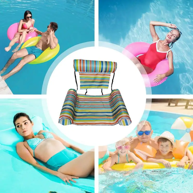 Pool Float Chairs For Adults Foldable Pool Floats Inflatable Pool Float Chairs Adult Pool Floats For Swimming Pool Backyard