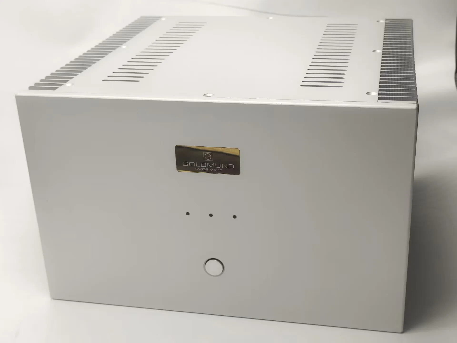 Goldmund Silver All aluminum amplifier chassis AMP Enclosure DIY box with heatsink (320 *200*308mm)