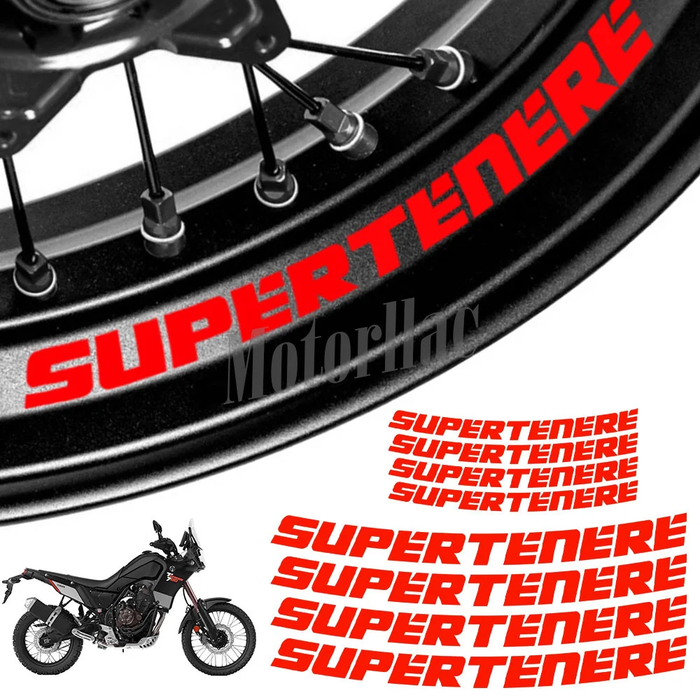 Motorcycle Reflective Wheel Rim Sticker Decal Accessories Waterproof For TENERE 700 XT660Z Ténéré 900 XT 1200 Z Super