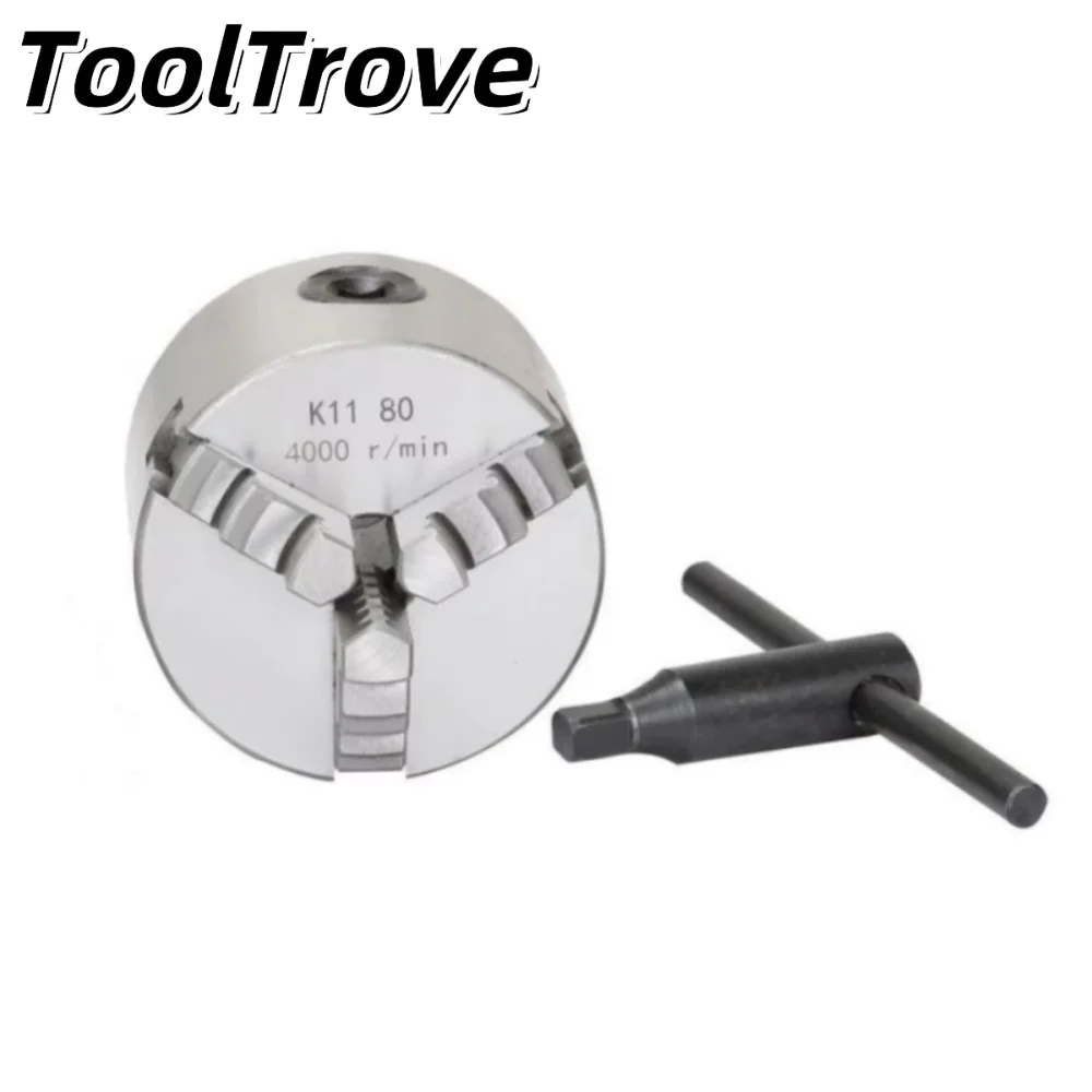 

3inch K11‑80 3‑Jaw Self Centering Lathe Chuck 80mm Diameter 3‑Jaw Self Centering Chuck Lathe Chuck Metal Lathe Chuck