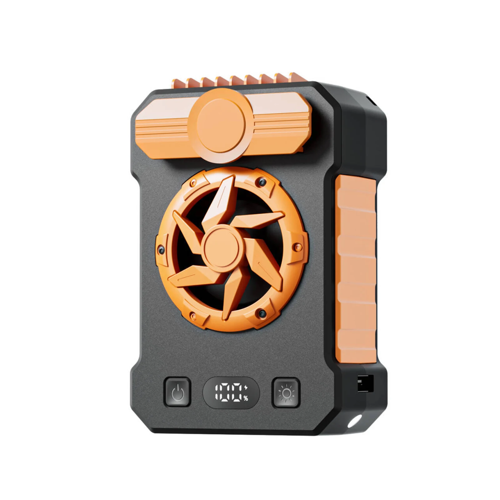 

ABS Portable Cooling Power 10000mAh Waist Clip Fan For Outdoor Adventures Clip Fan Outdoor Personal