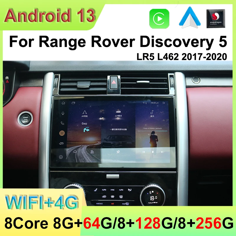 

Qualcomm 11.6" Android 13 Apple Carplay Car Video Player Central Multimedia Stereo Screen For Land Rover Discovery 5 LR5 L462