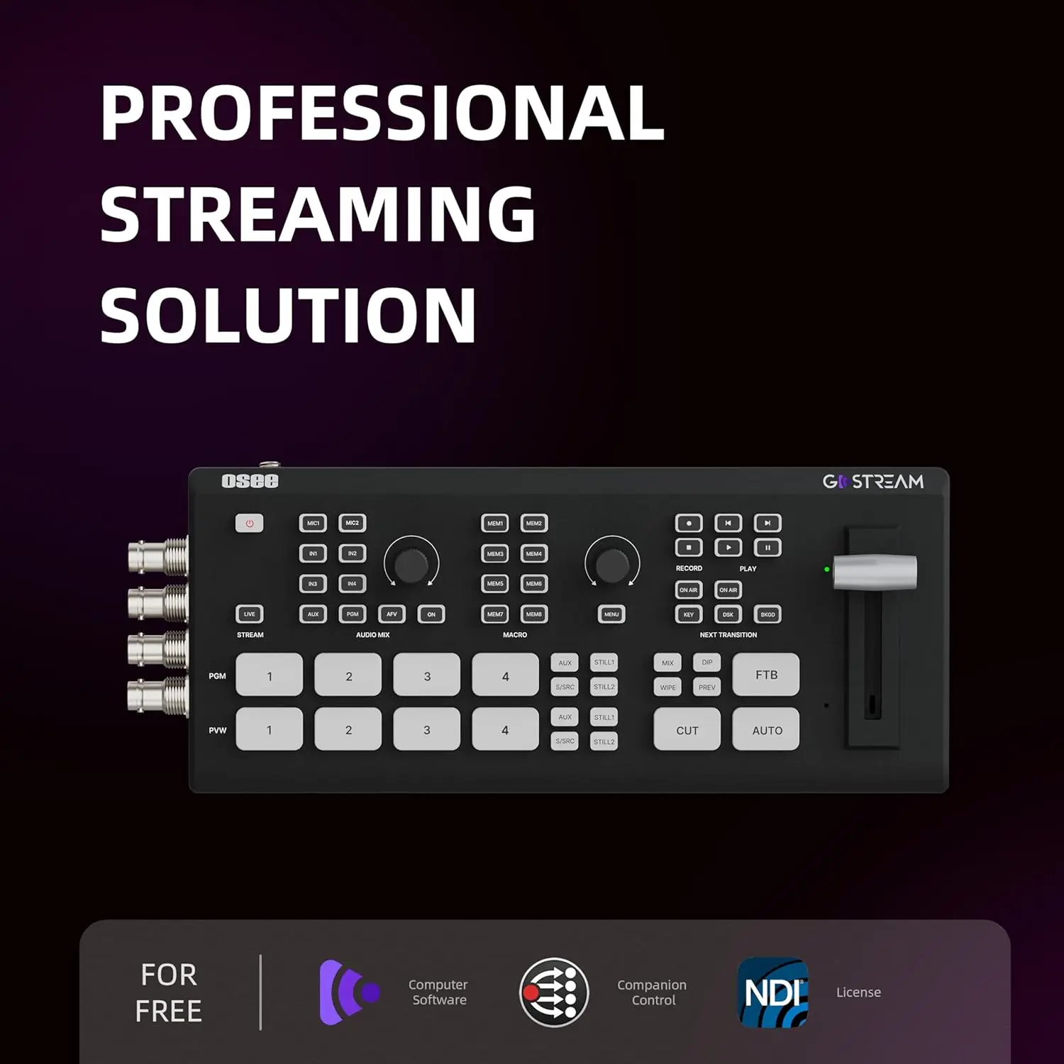 Osee Gostream Deck H Dmi/usb Live Streaming Video Switcher Kit And HD MI Live Stream Video Mixer Switcher