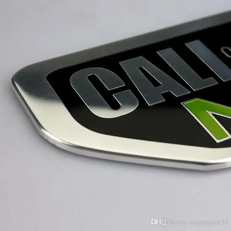صحارا أوسكار مايك كول أوف ديوتي MW3 روبيكون رانجلر غير محدود كروم معدن التصميم شعار السيارة شارة ملصق السيارات ملصق مائي ل جيب