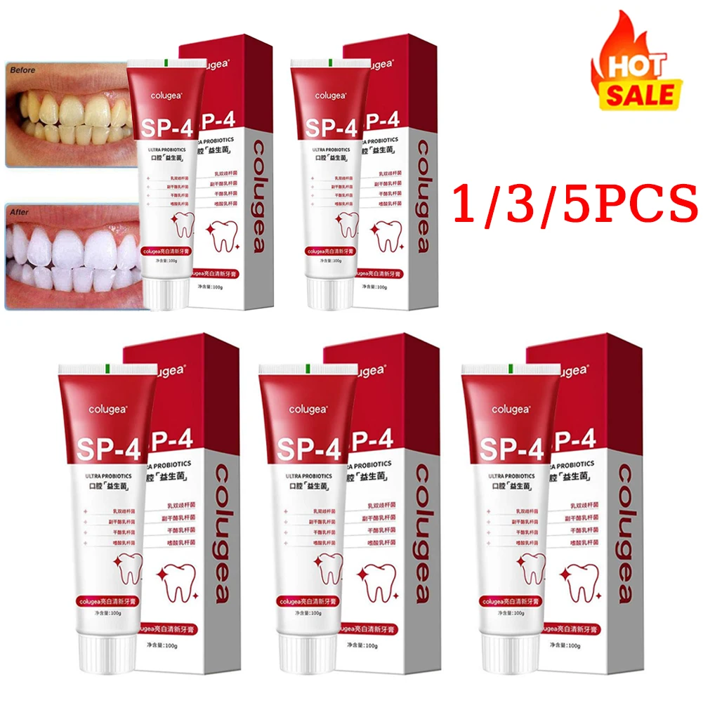 Sip-4 Probiotic Toothpaste With Natural Ingredients Refresh Prevent Dental Cavities Stain Removal Smoke Coffee Tea Teeth Breath