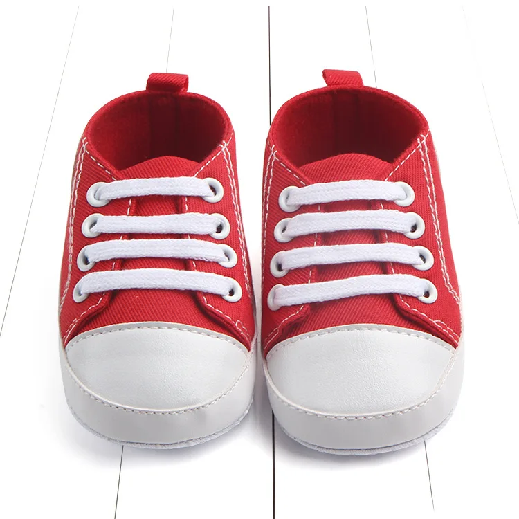 2022 New Baby\'s Firstwalkers Canvas Shoes Of The Spring And Autumn  For 0-1 Year Old Baby Toddler Shoes Baby Soft Bottom Shoes