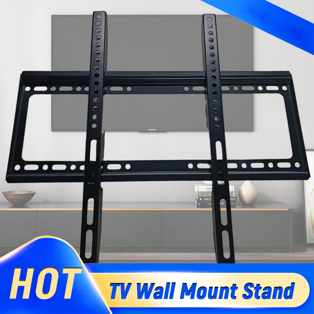 26-63inch TV Mount Monitor Holder Universal Low Profile Flat TV Wall Mount Adjustable TV Rack with Level for LCD LED TV Screen