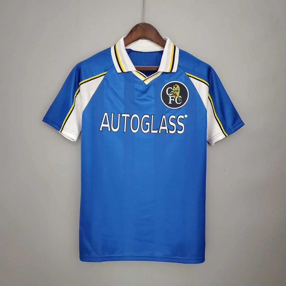 Chelsea 1998 Classic Retro Football Jersey Shirt, Sports Fashion Unisex Tshirt, Breathable Quick Drying Mesh Sweatshirt Jersey
