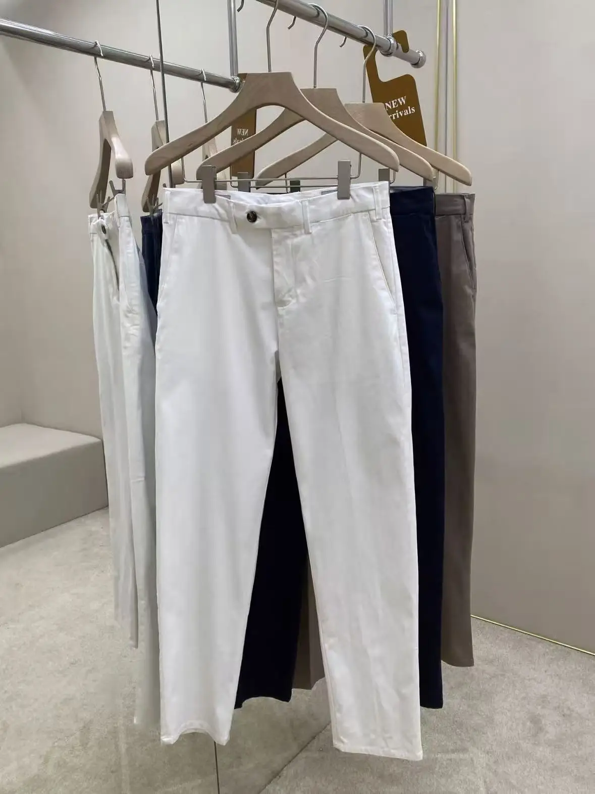 

BC Итальянские повседневные однотонные прямые брюки