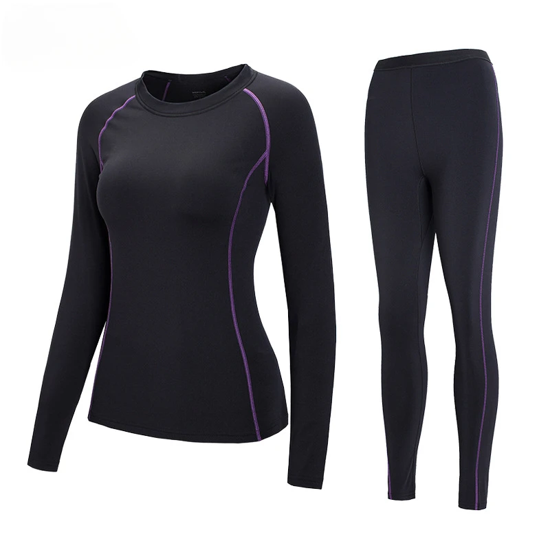 

Outdoor Sports Quick-drying Perspiration Underwear Slim-fitting Thin Velvet Thermal Underwear Suit for Men Women Термобелье