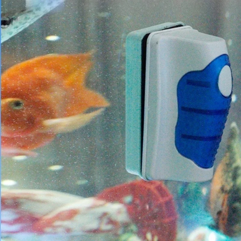Aquarium-Glasschaber, schwimmender Aquarium-Reiniger, supermagnetische Reinigungsbürste für Aquarien – Detail 2